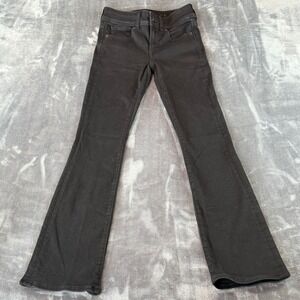 American Eagle Kick Boot Black Jeans Next Level Stretch Womens Size 00 Low Rise